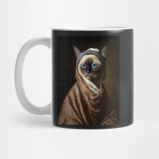 Royal Portrait of a Siamese Cat Mug